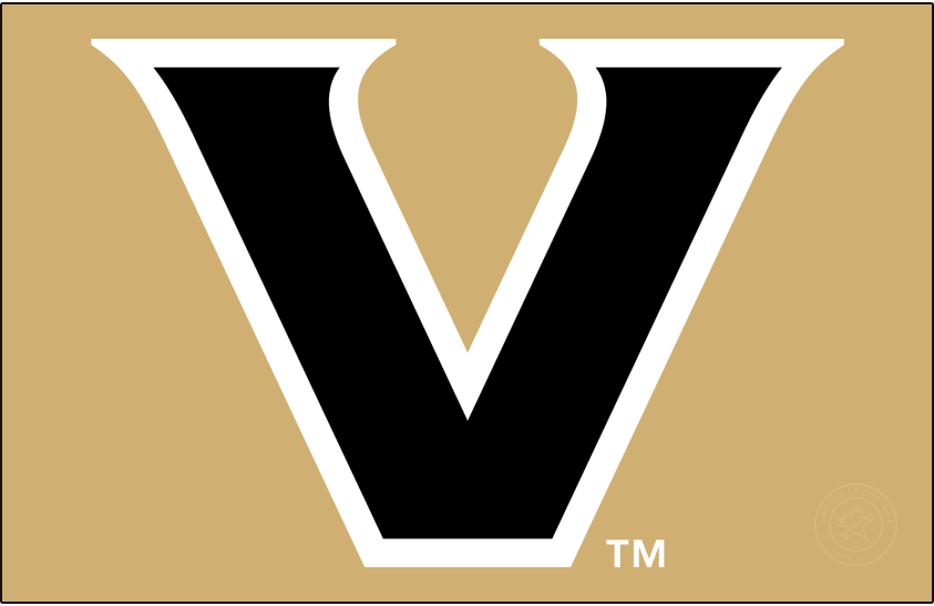 Vanderbilt Commodores 2022-Pres Primary Dark Logo v2 diy DTF decal sticker